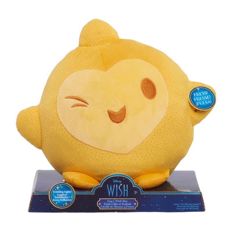 Just Play Disney Wish Hug & Wish Star 10-Inch Glowing Plush Star  Soothing Night Light  Officially Licensed Kids Toys for Ages 3 Up - Image 4